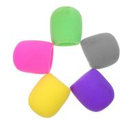 SWOOMEY 10pcs Thickened Sponge Microphone Covers for Noise Protection and Strong Adaptability, Suitable for Stage Performance and News Interviews, Mic Windscreens Accessories