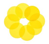 SWOOMEY 10pcs Yellow Pet Color Sheet for Camera Spot Lamp with Light Diffuser Sheet and Smooth Cutting Edge, Easy to Carry Lighting Color Film for Photography and Studio Use