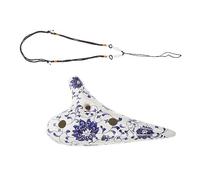SWOOMEY 12-hole Ceramic Beginner Ocarina Hand-painted Musical Wind Instrument Set for Children Practice in Ac Key
