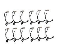 SWOOMEY 12 Pcs Black Nylon Backdrop Clips Sturdy Windproof Fixed Clothes Clips for Photography Spring Clamps Easy to Grip Suitable for Photo Studio Scenes Random Color