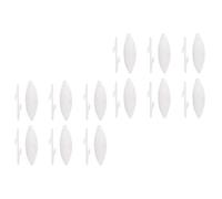 SWOOMEY 12 Sets of Natural Cuttlebone Pet Chewing for Parrot and Birds with Metal Holder, Easy to Absorb Calcium Supplement, Cage Hanging Pendant for Teeth Grinding and Molar Health
