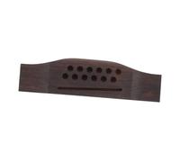 SWOOMEY 12 Strings Slotted Rosewood Acoustic Guitar Bridge with Bone Saddle for Folk Guitar Replacement DIY Go210