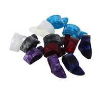 SWOOMEY 12pcs Celluloid Guitar Thumb Picks Flat Finger Plectrums for Acoustic Banjo Ukulele Harp