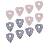 SWOOMEY 12pcs Felt Guitar Plectrums Ukulele Guitar Picks Stringed Instrument Parts Accessories for Practice