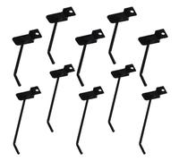 SWOOMEY 12pcs Metal Peg Board Hooks for Hanging and Displaying Supermarket Goods, Practical Design Simple Stylish Appearance, Suitable for Store and Home Use