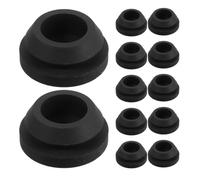 SWOOMEY 12pcs Rv Stove Top Grommets Rubber Replacement Parts Compatible with Magic Chef Gas Stove Grates Camper Trailer Cooking Equipment Burner Mounting Pad