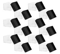 SWOOMEY 12pcs Square Mineral Display Boxes for Specimens and Crafts, Professional Ps Material Storage Box Versatile Application for Rock Display and Curiosity Cabinet