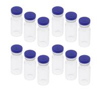 SWOOMEY 12pcs Sterile Glass Vials 3ml Small Leak-proof Self Sealing Sample Storage Bottles Travel Friendly Powder Liquid Containers for Hospital Use