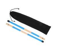 SWOOMEY 1pair Bundle Bamboo Drum Rods for Jazz and Folk Music Wooden Sticks for Busking and Band Rehearsals Compact Percussion Equipment Storage Bag