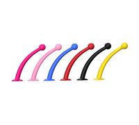 SWOOMEY 1Pair Silicone Tentacles for Helmets Cup Antennae Decorative Motorcycle Helmet Accessories Flexible and Easy to Install Pair of Red Design