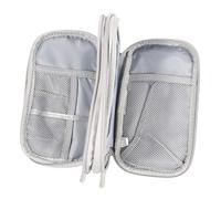 SWOOMEY 1pc Electronics Organizer Bag Multi-Functional Storage Case for Cables Chargers and Accessories for Travel and Office Grey Electronic Accessories Organizer