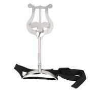 SWOOMEY 1Pc Portable Euphonium Music Stand Durable Silver Sheet Music Rack Versatile Support for Rehearsals Performances High Durability Practical Design for Outdoor Use