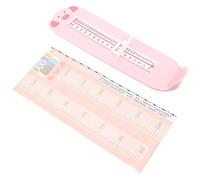 SWOOMEY 1set Boy Girl Height Growth Chart Feet Measuring Tool Wall Decal for Accurate Shoe Measurement Fun Cartoon Design for Boy Girl Room Easy to Clean