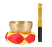 SWOOMEY 1Set Meditation Sound Bowl with Cushion and Stick for Yoga and Home Decor for Friends and Family