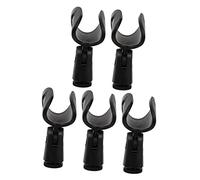 SWOOMEY 1Set Microphone Clips Mic Holders for Various Needs Easy to Install Black Mic Stand Clip for Home Studio Ktv and Outdoor Use