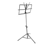 SWOOMEY 1set Portable Folding Music Score Stand Lightweight Tripod for Sheet Music Books and Tablets and Material Easy to Carry and Store Black