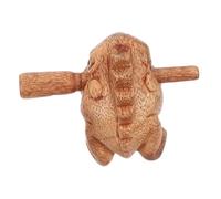 SWOOMEY 1set Wooden Frog Sound Toy Croaking Percussion Plaything for Boys and Girls Plaything Smooth and Safe Design for Birthdays Parties and Holidays