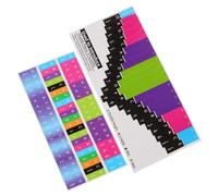 SWOOMEY 1sheet Thumb Piano Note Stickers for Beginners Kalimba Decals for Reading for Boys and Girls and Visual Learners Key Compatible Music Supplies