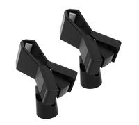 SWOOMEY 2-Pack Adjustable Microphone Clip Holder with Screws Universal Mic Clamp for Wired and Wireless Microphones Metal U-Shaped Spring Design for Studio and Live Settings