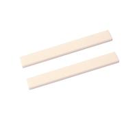 SWOOMEY 2-Pack Buffalo Bone Guitar Bridge Saddle 100x10x3mm Blank Nut for Electric Acoustic Bass Parts GL617