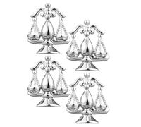 SWOOMEY 2 Pairs Mens Cufflinks with Balance Scale Shape, Silver Copper Material, Prevents Sleeves from Shifting, Suitable for Office and Travel, Classic Shirt Cuff Buttons Accessories