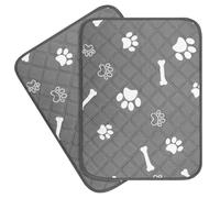 SWOOMEY 2 Pcs Washable Dog Pee Pads Soft Polyester Potty Pads for Dogs Reusable Doggie Pee Mats for Indoor Home Use