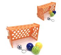 SWOOMEY 2 Sets Creative Mini Plastic Parrot Football for Birds, Encouraging Pet Exercises and Developing Pet Mind, for Parrot Training and Exploring Random Color