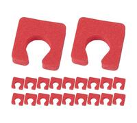 SWOOMEY 200pcs Disposable Red Eva Foam Toe Separators for Pedicure and Foot Exercises Hygienic Small Toe Dividers Stability and Balance