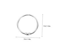 SWOOMEY 20pcs Metal Binder Rings for Book Binding Flashcards and Scrapbooks Split Card Rings with Rotating Rivet Easy Open Secure Close for DIY Crafting and Office Use