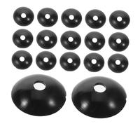 SWOOMEY 20pcs Waterproof Pvc Tent Pole End Caps for Rv Awning and Camper Tent Accessories, Black, Easy to Clean, Outdoor Use, Replacement Protective Caps