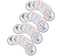 SWOOMEY 24pcs Self-adhesive Pvc Recycling Bin Stickers for Garbage Cans and Recycling Containers with Longterm Legibility and Multifunctional Design, for Schools and Community Areas