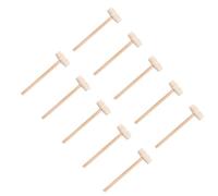 SWOOMEY 25pcs Solid Wood Mini Hammers Multi-Purpose Wooden Mallets Smooth Surface for Cake Smash and Crab Cracking, Kitchen Tool Set and Crafts