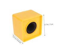SWOOMEY 2Pcs ABS Microphone Logo Flags for Interview and Broadcast Square Shaped Mic Covers Logo Suitable for TV Stations and Events