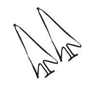 SWOOMEY 2pcs Adjustable Metal Microphone Clip Holder with Stable Hanging Neck Stand Bracket Universal Mic Clamp for Performers and Stage Use