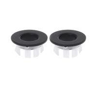 SWOOMEY 2pcs Basin Sink Overflow Covers with Brass and Abs Material, Round Shape, Increased Toughness and Easy to Install, Suitable for Bathroom Sinks in Hotels and Factories