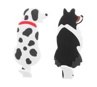 SWOOMEY 2pcs Cartoon Animal Sticker Hooks Magnetic Silicone Refrigerator Magnets with Flexible Bendable Tail for Home and Working Area Organization