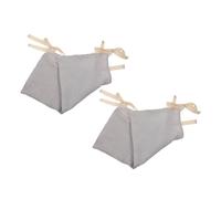SWOOMEY 2pcs Crib Hanging Bag Nappy Organizer for Stroller Buggy Cotton Diaper Storage Bag Organizer for Nursery