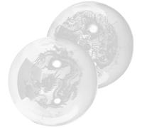 SWOOMEY 2pcs Crystal Hand Massage Balls Smooth Glass Hand Exercise and Palm Therapy Balls Decorative Practical Handballs for Muscle Relief and Physiotherapy