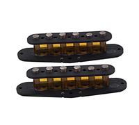 SWOOMEY 2pcs Electric Guitar Humbucker Pickup Slug Bobbin Covers Metal Lightweight Fine Workmanship DIY Parts for Guitarists and Luthiers Black Accessories