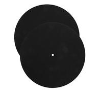 SWOOMEY 2pcs Felt Turntable Mat for 12 10 7 Vinyl Record Player Non-Slip Record Turntable Pad for Enhanced Sound Quality and Protection