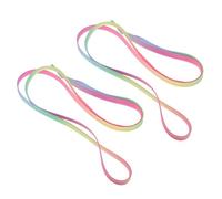 SWOOMEY 2pcs Flat Gradient Colour Shoelaces for Women and Made of Polyester, Comfortable Fit and Visual Delight, for Sneakers and Athletic Shoes, for Running and Basketball