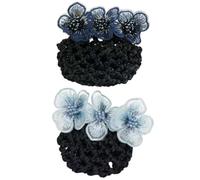 SWOOMEY 2Pcs Hair Bun Net Clip Lightweight Cloth Hair Bun Net Designed to Create Elegant Look Suitable for Wife and Lady Can Be A Fashionable and Chic for Women