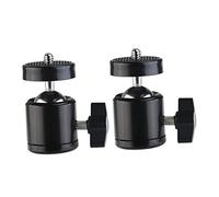 SWOOMEY 2pcs Hot Shoe Mount Ring Light Tripod Ball Head Screw Orientation for Cameras Monitors and Light Stands Load Smooth Locking Mechanism Base Pads