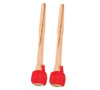 SWOOMEY 2pcs Mallet Drumsticks for Percussion Instruments Comfortable Grip Versatile Use with Gong Xylophone and More Wood and Cloth Material