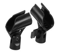 SWOOMEY 2pcs Microphone Clamp Fit for Wired Wireless Microphones Easy to Install Mic Stand Holder for Home Studio Stage Use