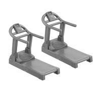 SWOOMEY 2pcs Miniature Treadmill Model, 1:20 Miniature Gym Equipment Dollhouse Tiny Toy, Mini Running Machine Equipment For Dollhouse Fitness Decor