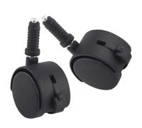 SWOOMEY 2pcs Office Chair Caster Wheels Replacement Heavy Duty Plastic Desk Chair Wheels with Strong Load-bearing Capacity and Rotation Design for Furniture Moving
