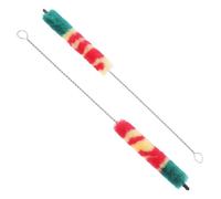 SWOOMEY 2pcs Piccolo Cleaning Brush Set Colored Bristles, Instrument Maintenance Tools for Effective Piccolo Care and Waterproof Cleaning, Suitable for Woodwind Instruments