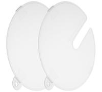 SWOOMEY 2pcs Plastic Mixing Bowl Lids Splash Guard Covers for Whisking and Beating Eggs, Anti-splash and Sturdy Splash-proof Screen for Family Use