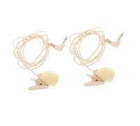 SWOOMEY 2pcs Professional Lavalier Microphone Clip Lapel Mic Phone Camera Recording Mic Secure Clip
